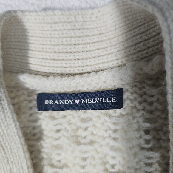 Brandy Melville Wool Cable Cardigan Size M - Picture 7 of 11